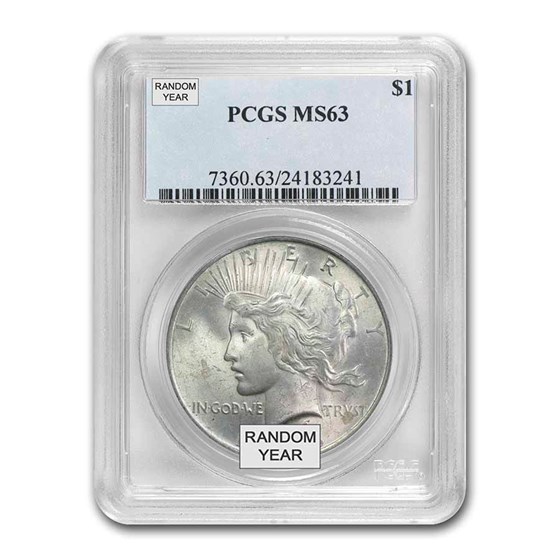 1922-1935 Peace Dollars MS-63 PCGS 1922-1935 Peace Dollars MS-63 PCGS
